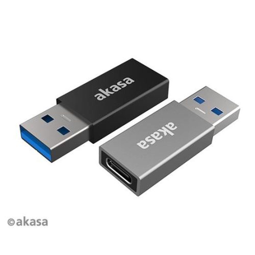 ADA Akasa - USB Type-A Male to USB Type-C Female Adapter - Duo pack - AK-CBUB61-KT02