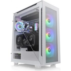  Thermaltake Divider 500 TG Snow ARGB táp nélküli ablakos MT Mini Tower számítógépház fehér