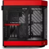 HYTE Y60 táp nélküli ablakos Mid Tower számítógépház piros-fekete