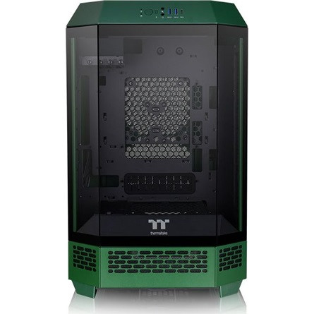 Thermaltake The Tower 300 Racing Green táp nélküli ablakos MT Mini Tower számítógépház zöld