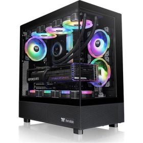   Thermaltake View 270 TG ARGB táp nélküli ablakos Mid Tower számítógépház fekete
