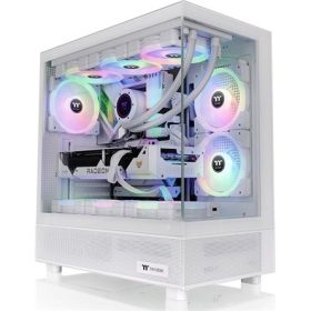   Thermaltake View 270 TG ARGB Snow táp nélküli ablakos Mid Tower számítógépház fehér
