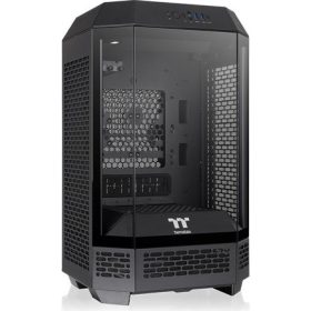   Thermaltake The Tower 250 Black táp nélküli ablakos Mini-ITX számítógépház fekete