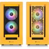 Thermaltake Ceres 350 MX Bumblebee táp nélküli ablakos Mid Tower számítógépház sárga