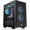 Thermaltake Versa H16 TG ARGB Black táp nélküli ablakos MT Mini Tower számítógépház fekete