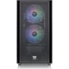 Thermaltake Versa H16 TG ARGB Black táp nélküli ablakos MT Mini Tower számítógépház fekete