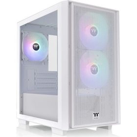   Thermaltake Versa H16 TG ARGB Snow táp nélküli ablakos MT Mini Tower számítógépház fehér