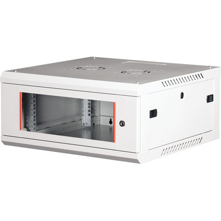 Lande PROlineB 600x600 lapraszerelt 4U 19" fali rack szekrény szürke