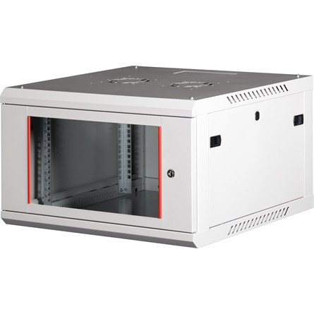 Lande PROlineB 600x600 lapraszerelt 6U 19" fali rack szekrény szürke