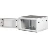 Lande PROlineB 600x600 lapraszerelt 6U 19" fali rack szekrény szürke