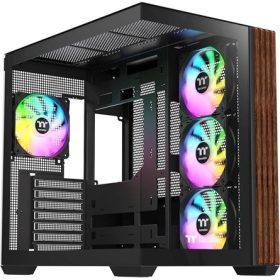   Thermaltake View 380 WS ARGB táp nélküli ablakos Mid Tower számítógépház fekete