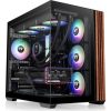 Thermaltake View 380 WS ARGB táp nélküli ablakos Mid Tower számítógépház fekete