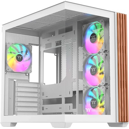 Thermaltake View 380 WS ARGB Snow táp nélküli ablakos Mid Tower számítógépház fehér