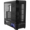 Thermaltake View 600 TG táp nélküli ablakos Full Tower számítógépház fekete 6"-os LCD kijelzővel