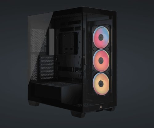 3500X LXR LINK Tempered Glass Mid-Tower, Black