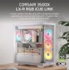 3500X LXR LINK Tempered Glass Mid-Tower, White