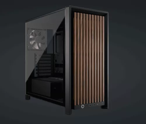 FRAME 4000D RS Wood Mid-Tower, Black/Walnut