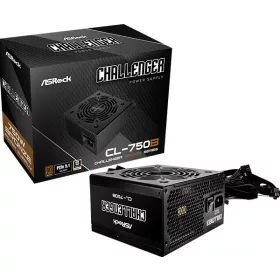   ASRock Challenger CL-750B 750W 80 PLUS BRONZE tápegység, fekete