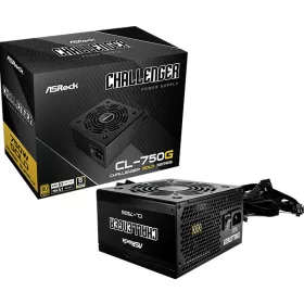   ASRock Challenger CL-750G 750W 80 PLUS GOLD tápegység, fekete
