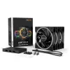 Be Quiet! Cooler 12cm - LIGHT WINGS 120mm PWM high-speed Triple-Pack (RGB, 2500rpm, 31dB, fekete)