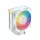 DeepCool CPU Cooler - AG400 WH ARGB V2 (31,6 dB; max, 128,93 m3/h; 4pin csatlakozó, 4 db heatpipe, 12cm, PWM, fehér)