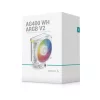 DeepCool CPU Cooler - AG400 WH ARGB V2 (31,6 dB; max, 128,93 m3/h; 4pin csatlakozó, 4 db heatpipe, 12cm, PWM, fehér)
