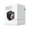 DeepCool CPU Cooler - AG620 BK ARGB V2 (29,4 dB; max, 115,32 m3/h; 4pin csatlakozó, 6 db heatpipe, 12cm, PWM, LED)