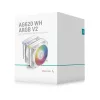 DeepCool CPU Cooler - AG620 WH ARGB V2 (29,4 dB; max, 115,32 m3/h; 4pin csatlakozó, 6 db heatpipe, 12cm, PWM, fehér)