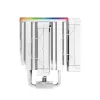 DeepCool CPU Cooler - AK620 DIGITAL SE WH (28 dB; max, 117,21 m3/h; 4pin csatlakozó, 6 db heatpipe, 2x12cm, PWM, RGB)
