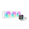 DeepCool CPU Water Cooler - LD360 WH (max 21dB; max. 122,39 m3/h; 3x12cm, LED kijelző, fehér)