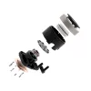 ID-Cooling CPU Water Cooler - FX240 INF WHITE (27.2dB; max. 98,54 m3/h; 2x12cm, A-RGB, fehér)