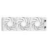 ID-Cooling CPU Water Cooler - FX360 LCD PE WHITE (34.3dB; max.150,78 m3/h; 3x12cm, fehér)
