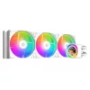 ID-Cooling CPU Water Cooler - FX360 LCD WHITE (27.2dB; max.98,54 m3/h; 3x12cm, A-RGB, fehér)