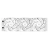 ID-Cooling CPU Water Cooler - FX360 LCD WHITE (27.2dB; max.98,54 m3/h; 3x12cm, A-RGB, fehér)