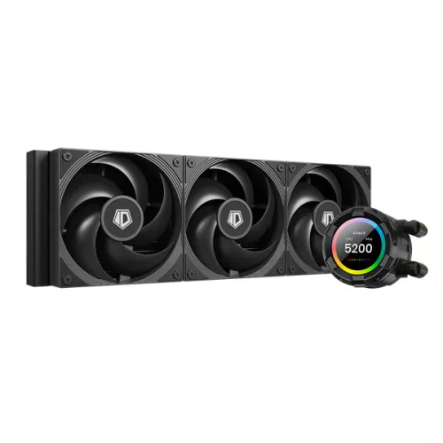 ID-Cooling CPU Water Cooler - SL360 PRO SE (27,2dB; max. 98,54 m3/h; 3x12cm, A-RGB LED, fekete)