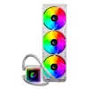 Rampage CPU Water Cooler - INFINITE V360 (Mágneses kijelző, 36,9dB max., 98,54 m3/h; 3x12cm, A-RGB LED, fehér)