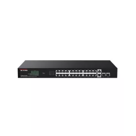   IP-COM Switch PoE - G1128P-24-250W (24x1Gbps; 2x1Gbps uplink; 2x SFP; 24 af/at PoE+ port; 230W, Rackbe szerelhető)