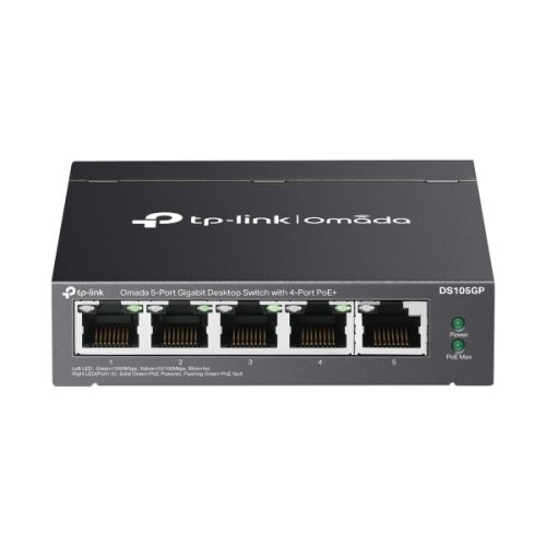 TP-Link Switch  PoE - DS105GP (5port 1Gbps; 4x at PoE+ port; 65W)