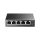 TP-Link Switch  PoE - TL-SF1005LP (5port 100Mbps; 5/4 af PoE port; 41W)