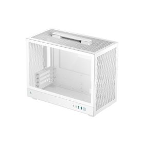   DeepCool Számítógépház - CH160 PLUS WH (fekete, mATX, 2xUSB3.0, Type-C, fehér)
