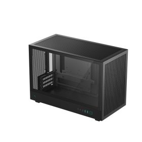   DeepCool Számítógépház - CH260 (fekete, Mini-ITX/Micro ATX (BTF), 2xUSB3.0, Type-C, fekete)