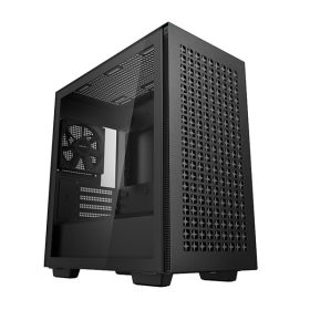   DeepCool Számítógépház - CH370 (fekete, ablakos, 1x12cm ventilátor, Mini-ITX / Micro-ATX, 2xUSB3.0)