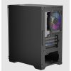 KEEP OUT Számítógépház - XC-201 GLASS (fekete, ablakos, 4x12cm ARGB venti, microATX, 1xUSB2.0, 1xUSB3.0)