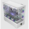 KEEP OUT Számítógépház - XC-301W GLASS (fehér, ablakos, 3x12cm ARGB venti, microATX, 1xUSB2.0, 1xUSB3.0)