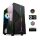 Spirit of Gamer Számítógépház - CLONE 3 Black (fekete, ablakos, 2x12cm ventilátor, alsó táp, ATX, 1xUSB3.0, 2xUSB2.0)