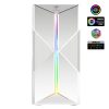 Spirit of Gamer Számítógépház - CLONE 3 White (fekete, ablakos, 2x12cm ventilátor, alsó táp,  ATX, 1xUSB3.0, 2xUSB2.0)