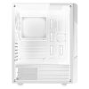 Spirit of Gamer Számítógépház - CLONE 3 White (fekete, ablakos, 2x12cm ventilátor, alsó táp,  ATX, 1xUSB3.0, 2xUSB2.0)