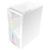 Spirit of Gamer Számítógépház - CLONE 3 White (fekete, ablakos, 2x12cm ventilátor, alsó táp,  ATX, 1xUSB3.0, 2xUSB2.0)
