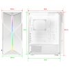Spirit of Gamer Számítógépház - CLONE 3 White (fekete, ablakos, 2x12cm ventilátor, alsó táp,  ATX, 1xUSB3.0, 2xUSB2.0)