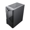 Spirit of Gamer Számítógépház - CLONE 3 Black (fekete, ablakos, 2x12cm ventilátor, alsó táp,  ATX, 1xUSB3.0, 2xUSB2.0)